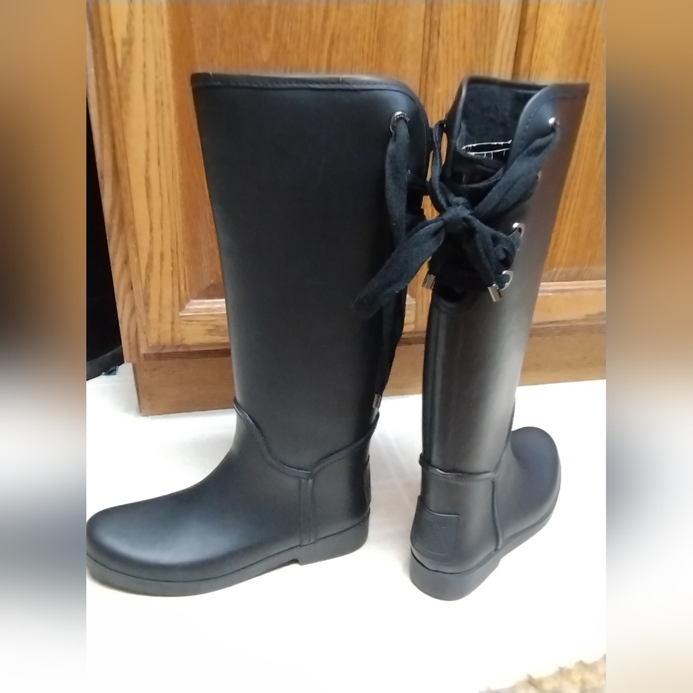 Coach Tristee knee high rain boots size 8 - Picture 2 of 9